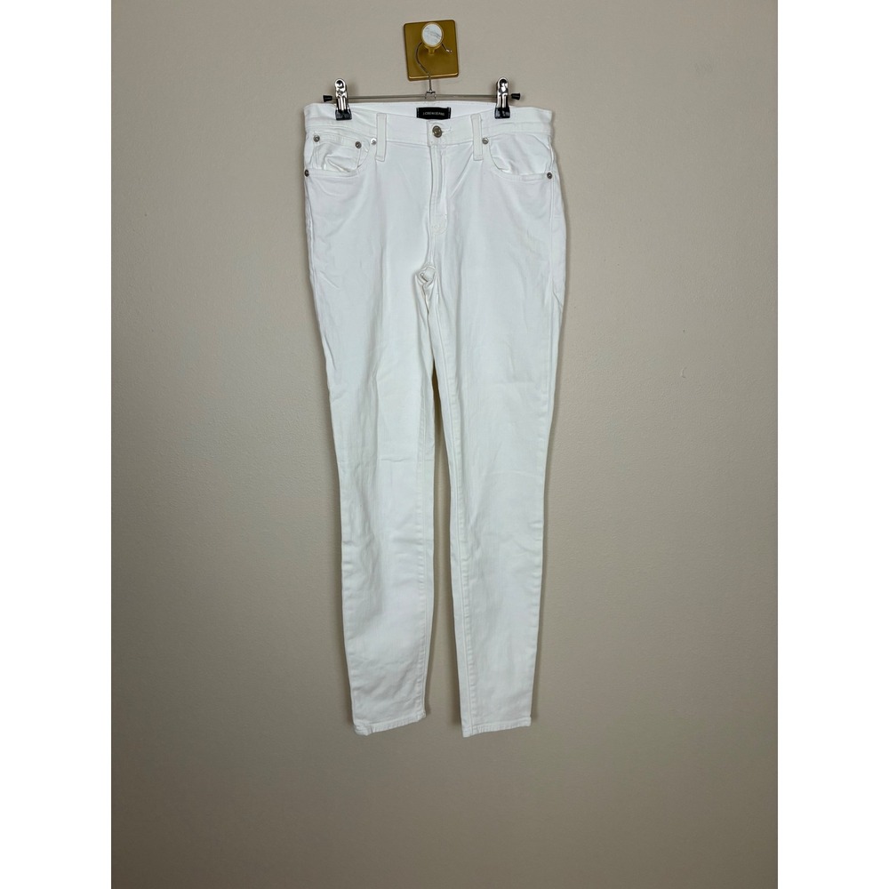 J.Crew White 8 In. Toothpick Skinny Jeans Size 27T Stretch Denim JCMX-1710 (K34)